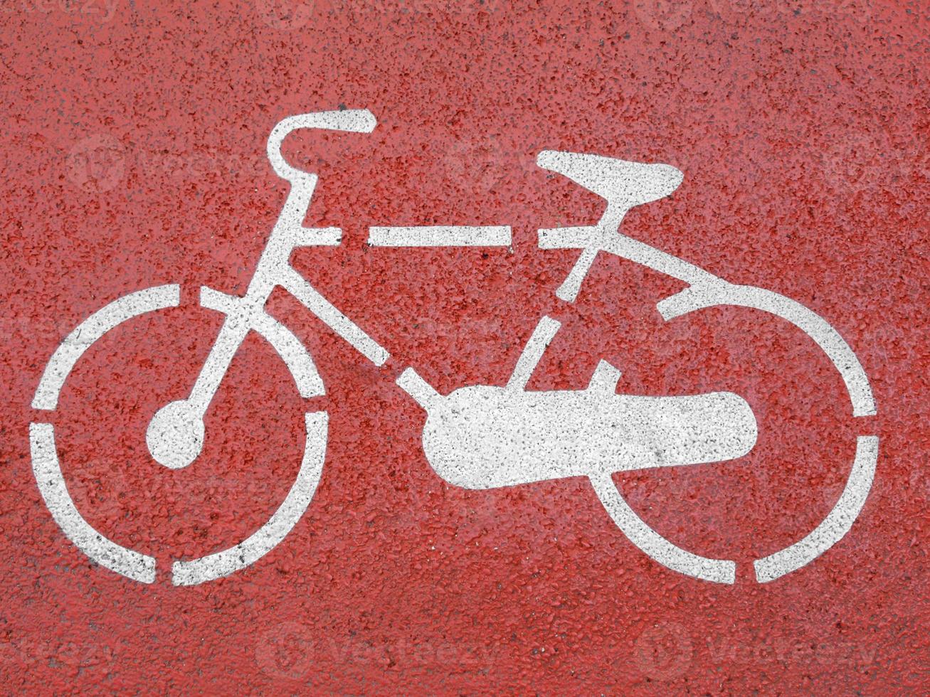 Bike lane sign photo