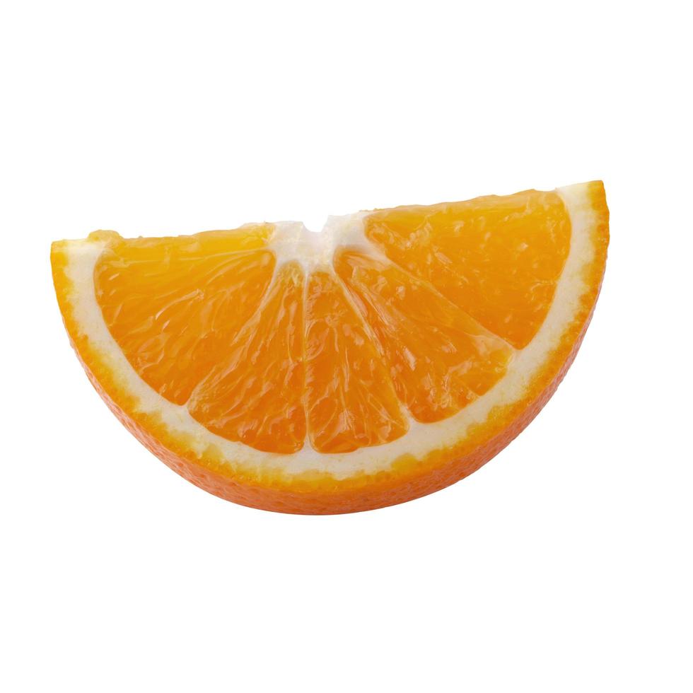 Fruta naranja fresca aislado sobre un fondo blanco. foto