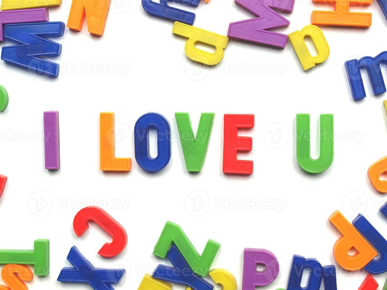 I love you message photo