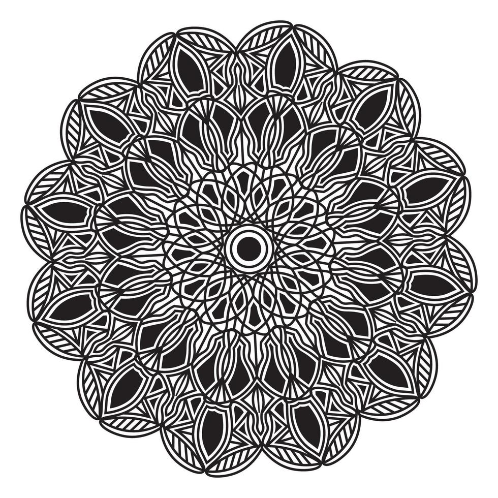 floral mandala texture illustration of ornamental pattern background vector