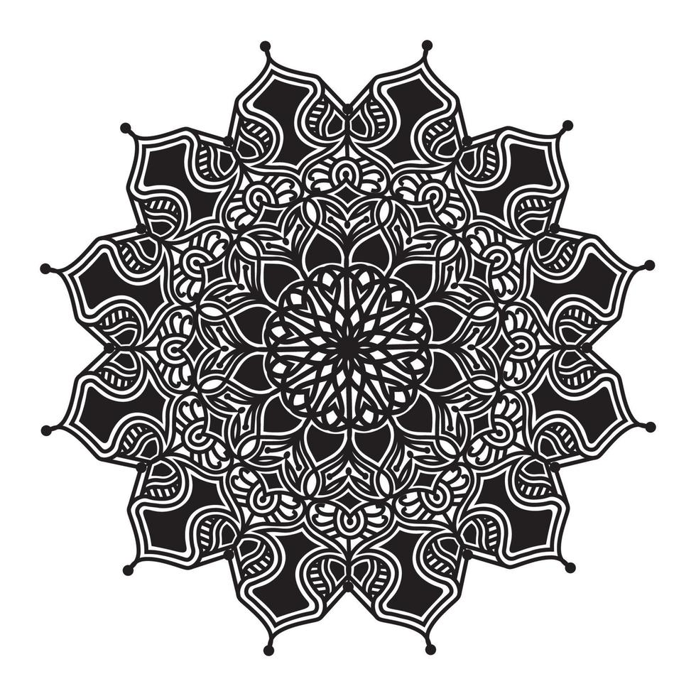 ethnic meditation relax mandala art design for template background vector