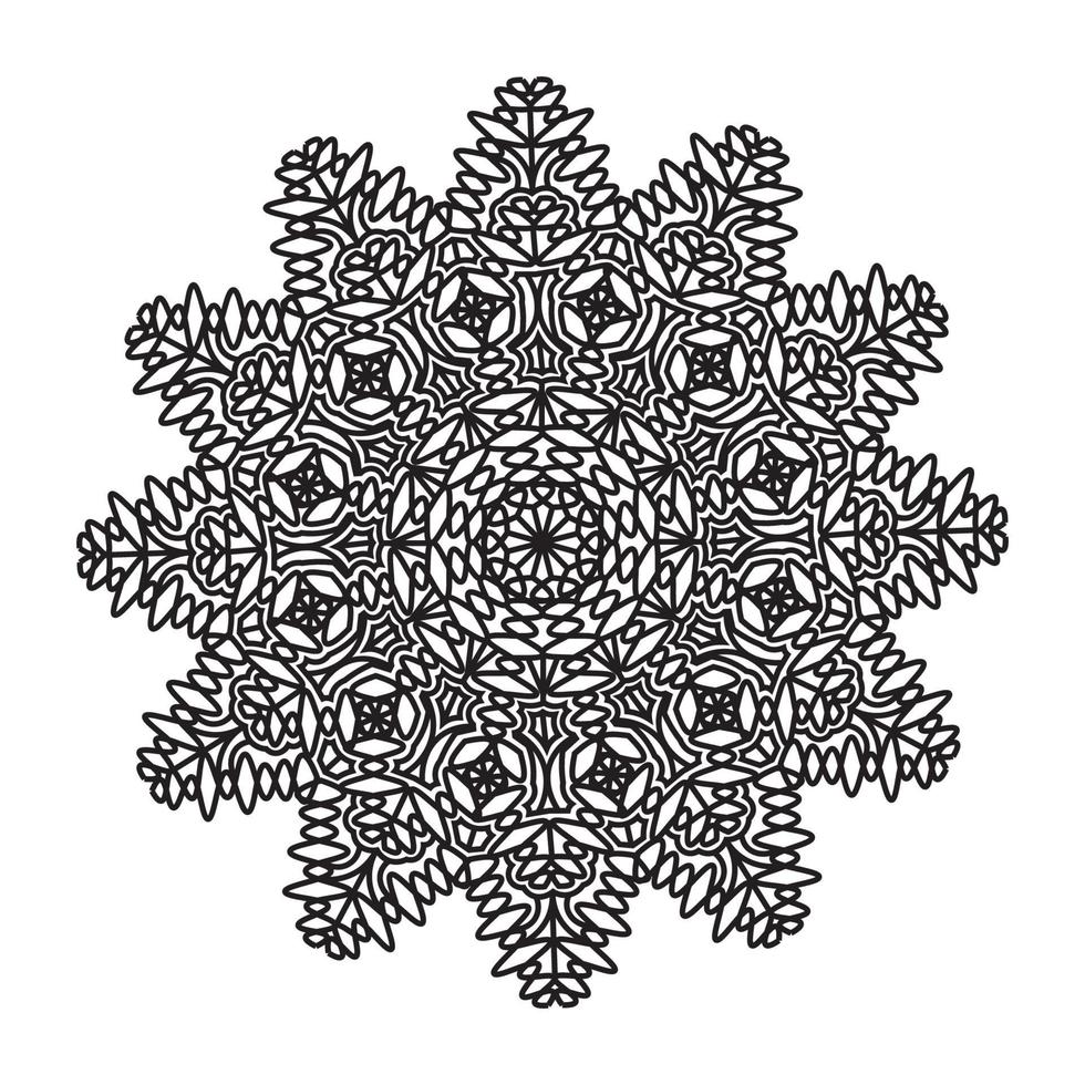 floral mandala texture illustration of ornamental pattern background vector