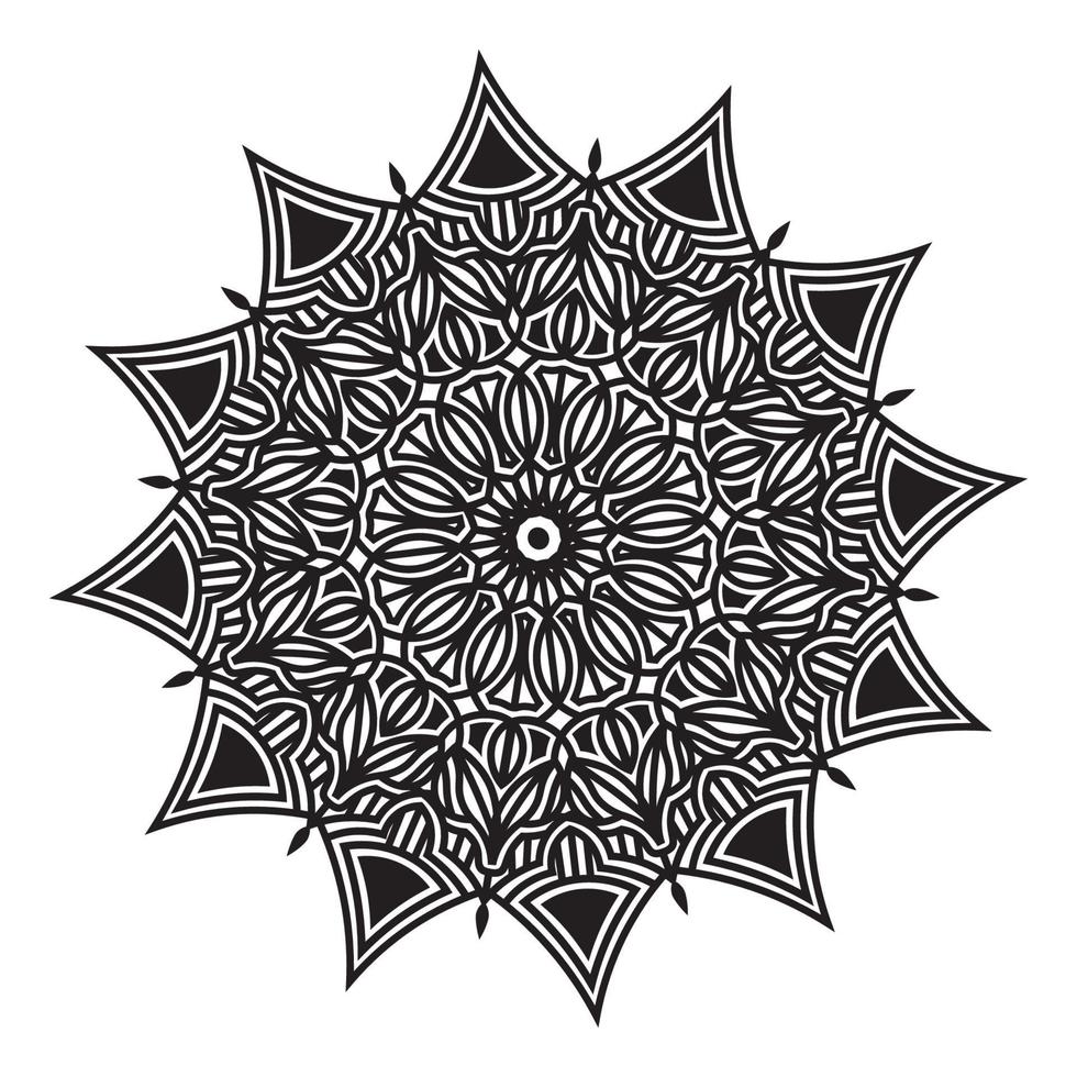 floral mandala texture illustration of ornamental pattern background vector