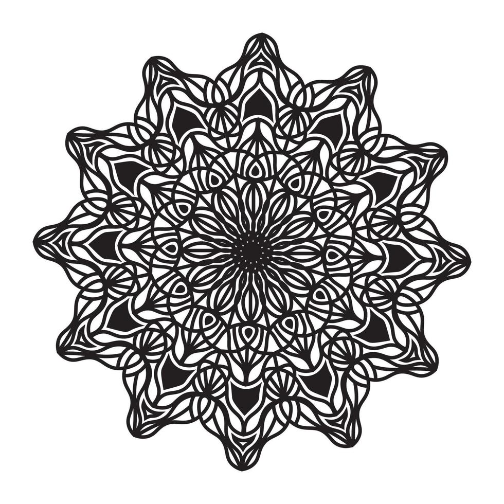floral mandala texture illustration of ornamental pattern background vector