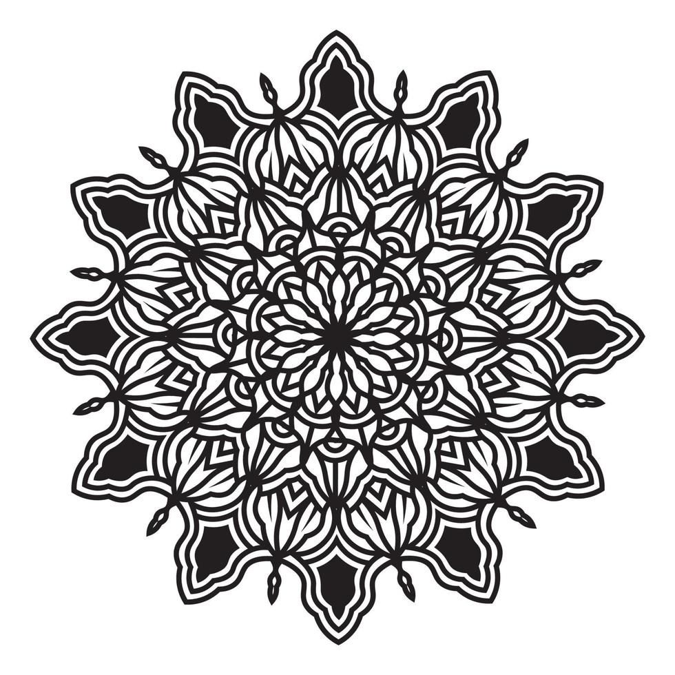 islamic elegant round abstract isolated background design of mandala vector