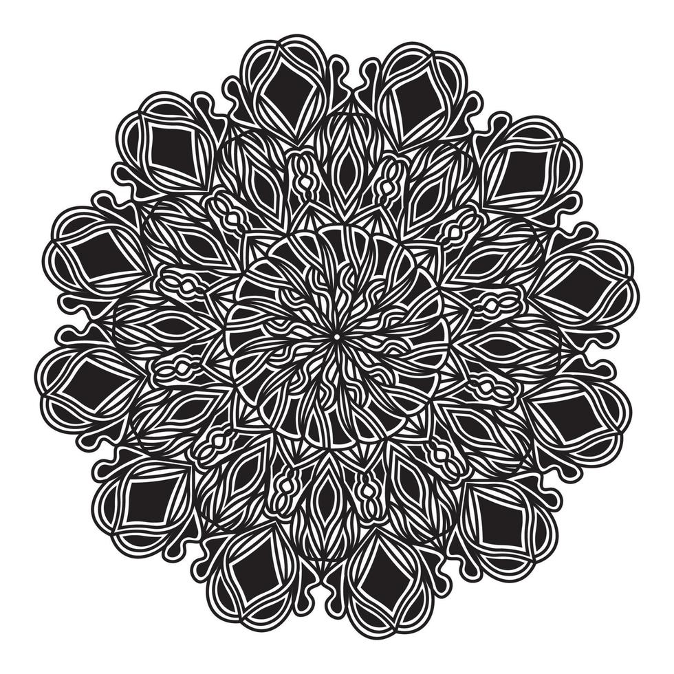 floral mandala texture illustration of ornamental pattern background vector