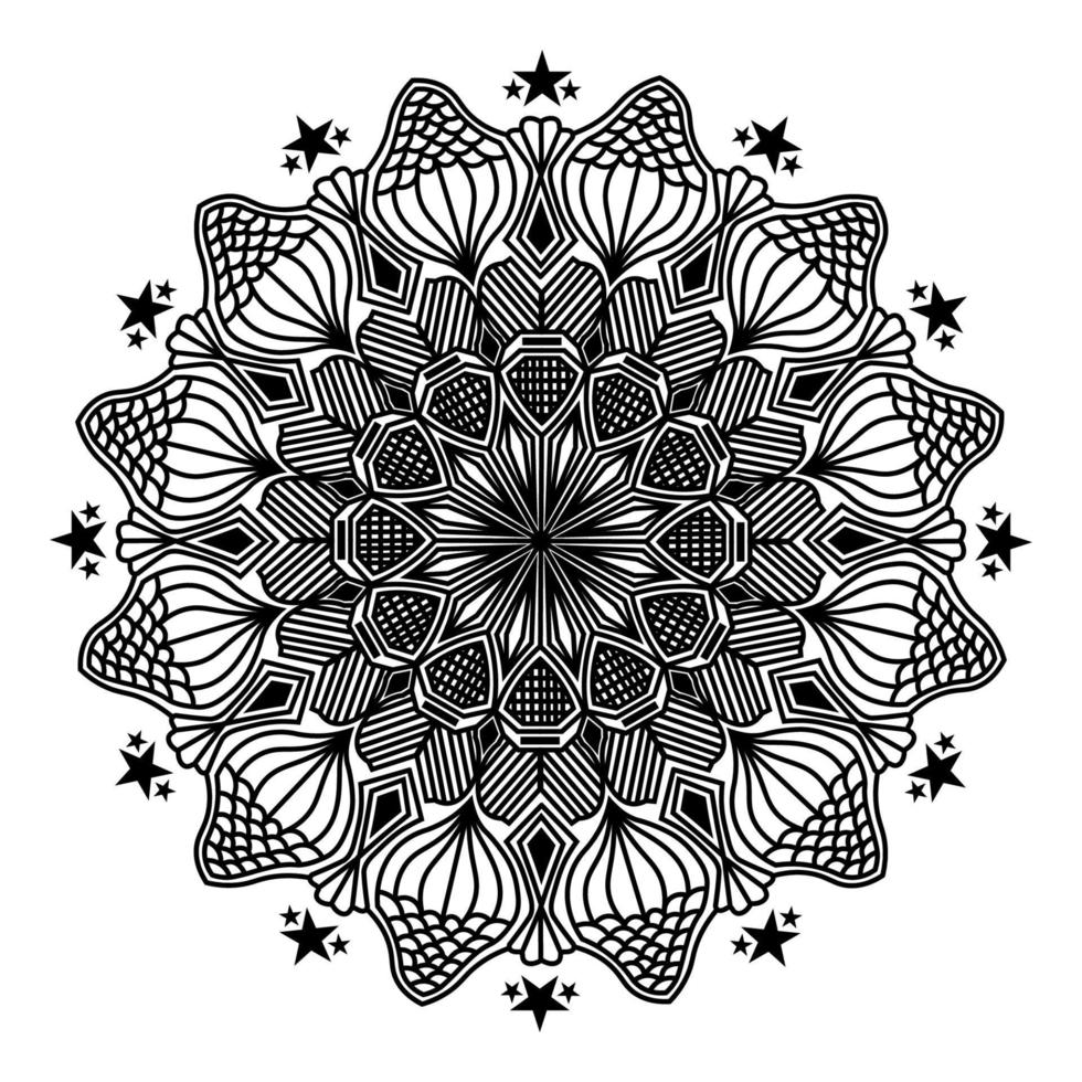 mandala isolated element of ornamental  pattern background design vector