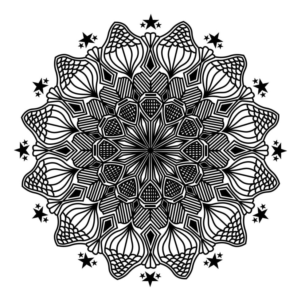 mandala isolated element of ornamental  pattern background design vector