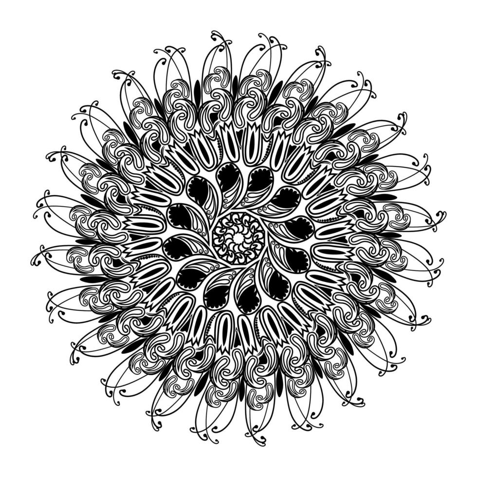mandala isolated element of ornamental  pattern background design vector