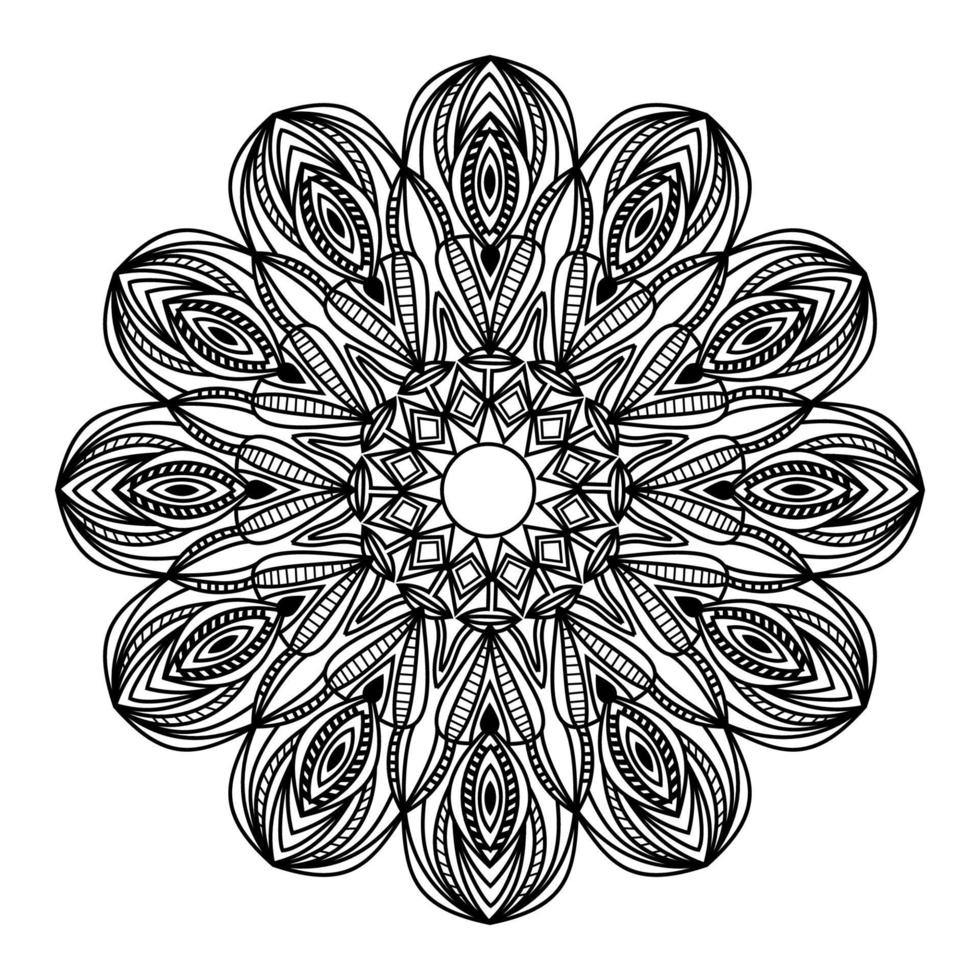 mandala isolated element of ornamental  pattern background design vector