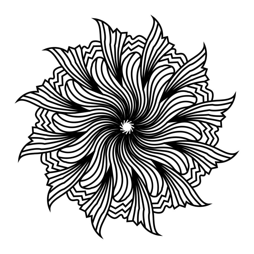 mandala isolated element of ornamental  pattern background design vector