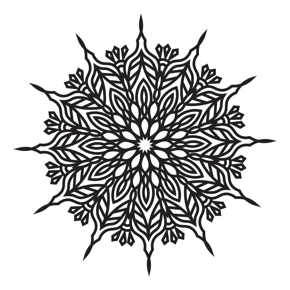 islamic elegant round abstract isolated background design of mandala vector