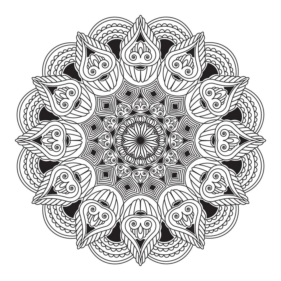 mandala isolated element of ornamental  pattern background design vector