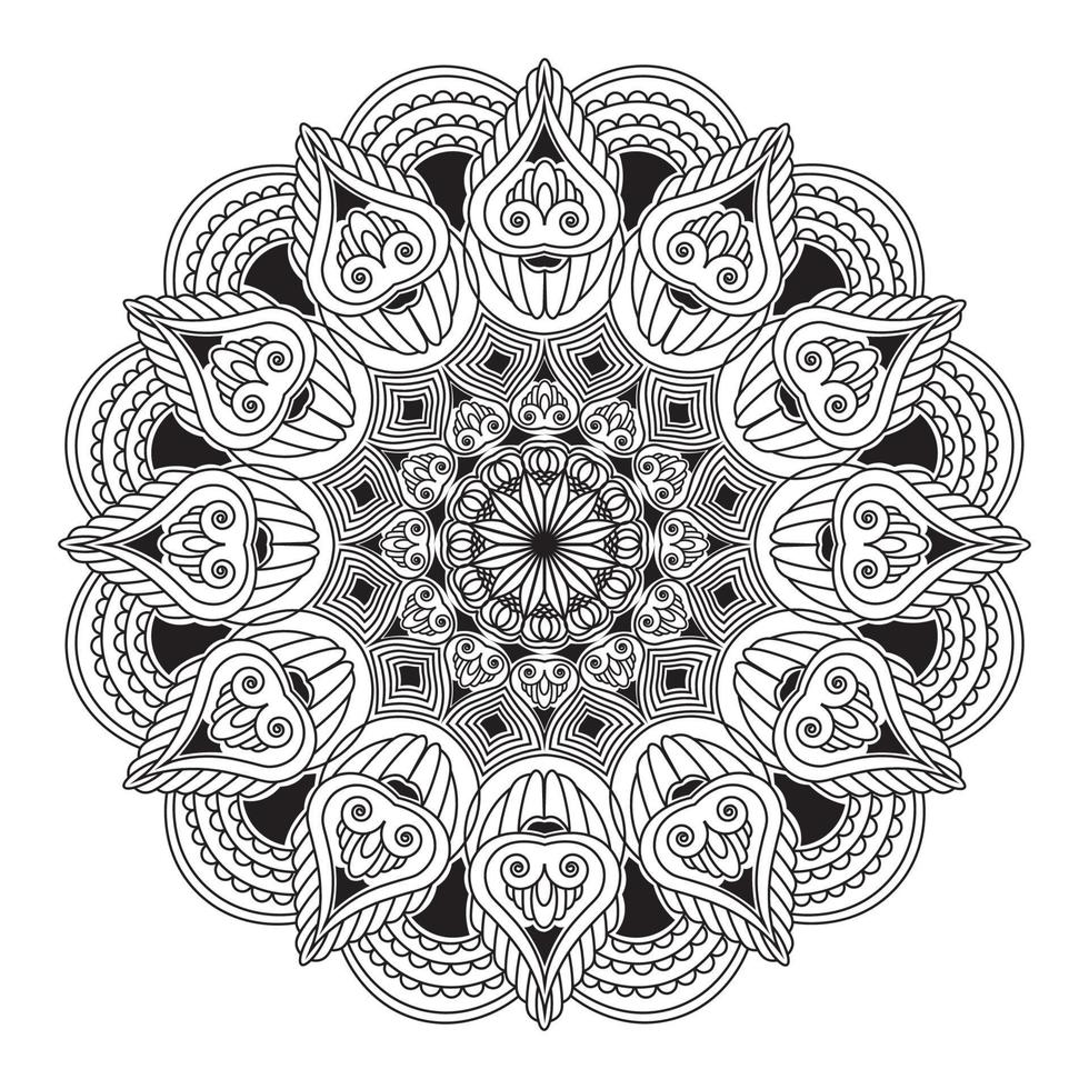 mandala isolated element of ornamental  pattern background design vector