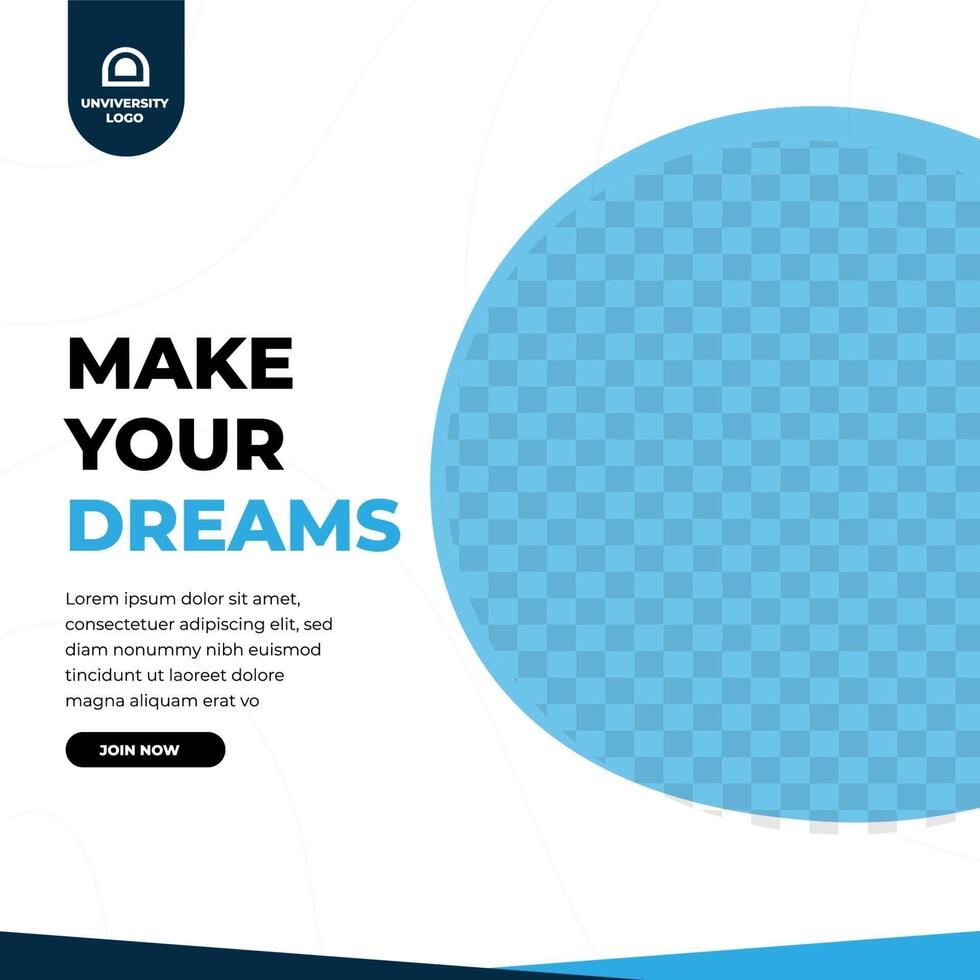 Graduation congratulation feed design social media post template vector