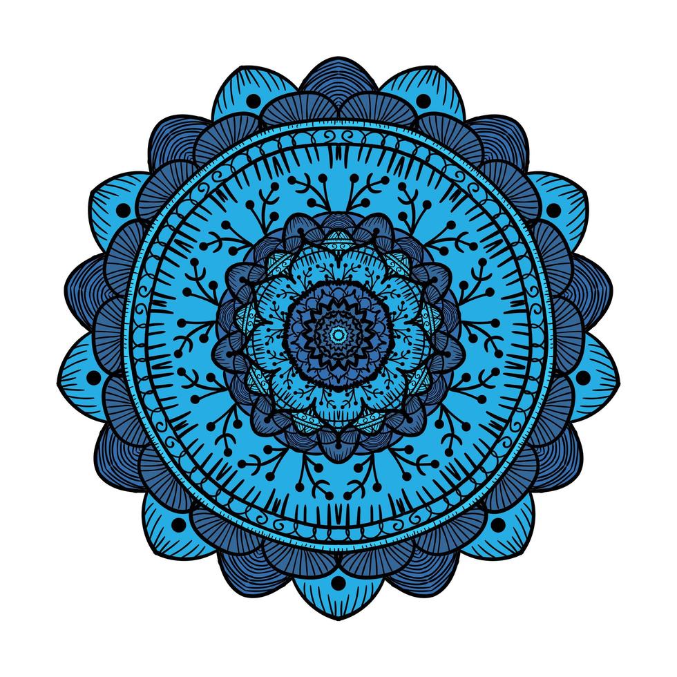 Mandala Line Template vector