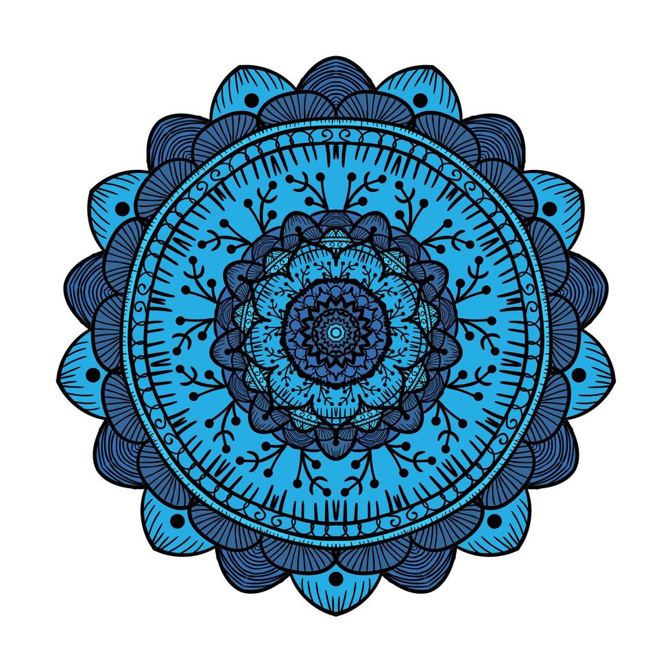 Mandala Line Template vector