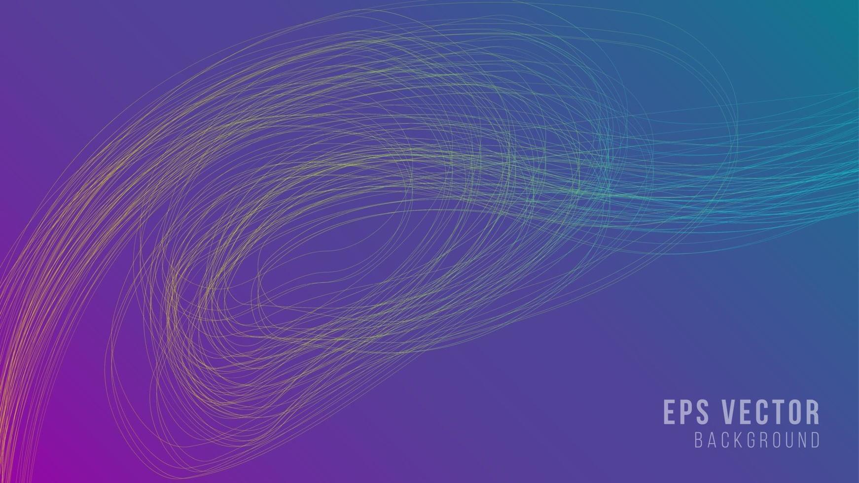 Wavy lines abstract background with gradient shiny effect line vector