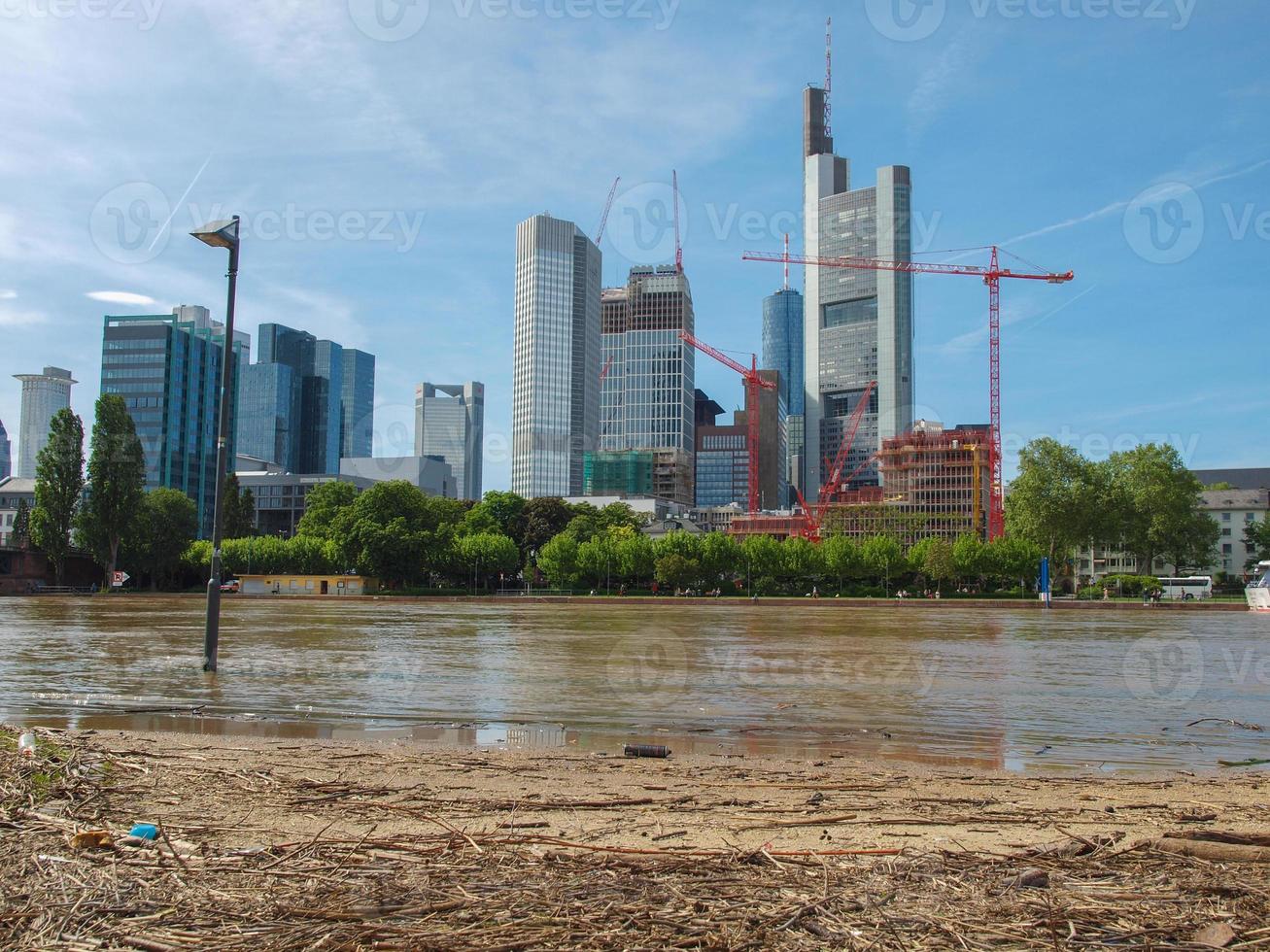 River Main flood in Frankfurt am Main photo