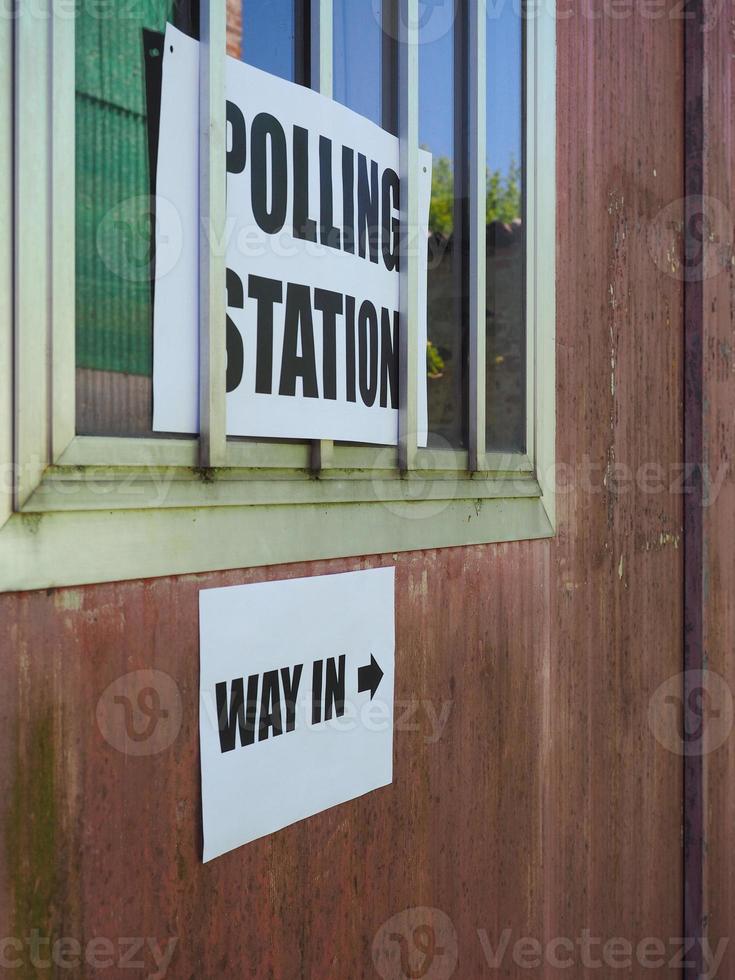 General elections polling station photo