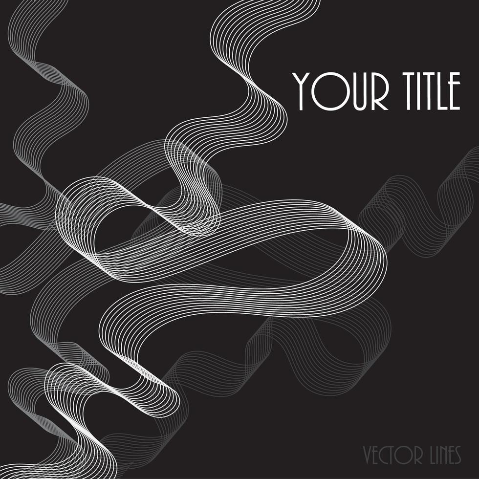 Abstract lines background vector