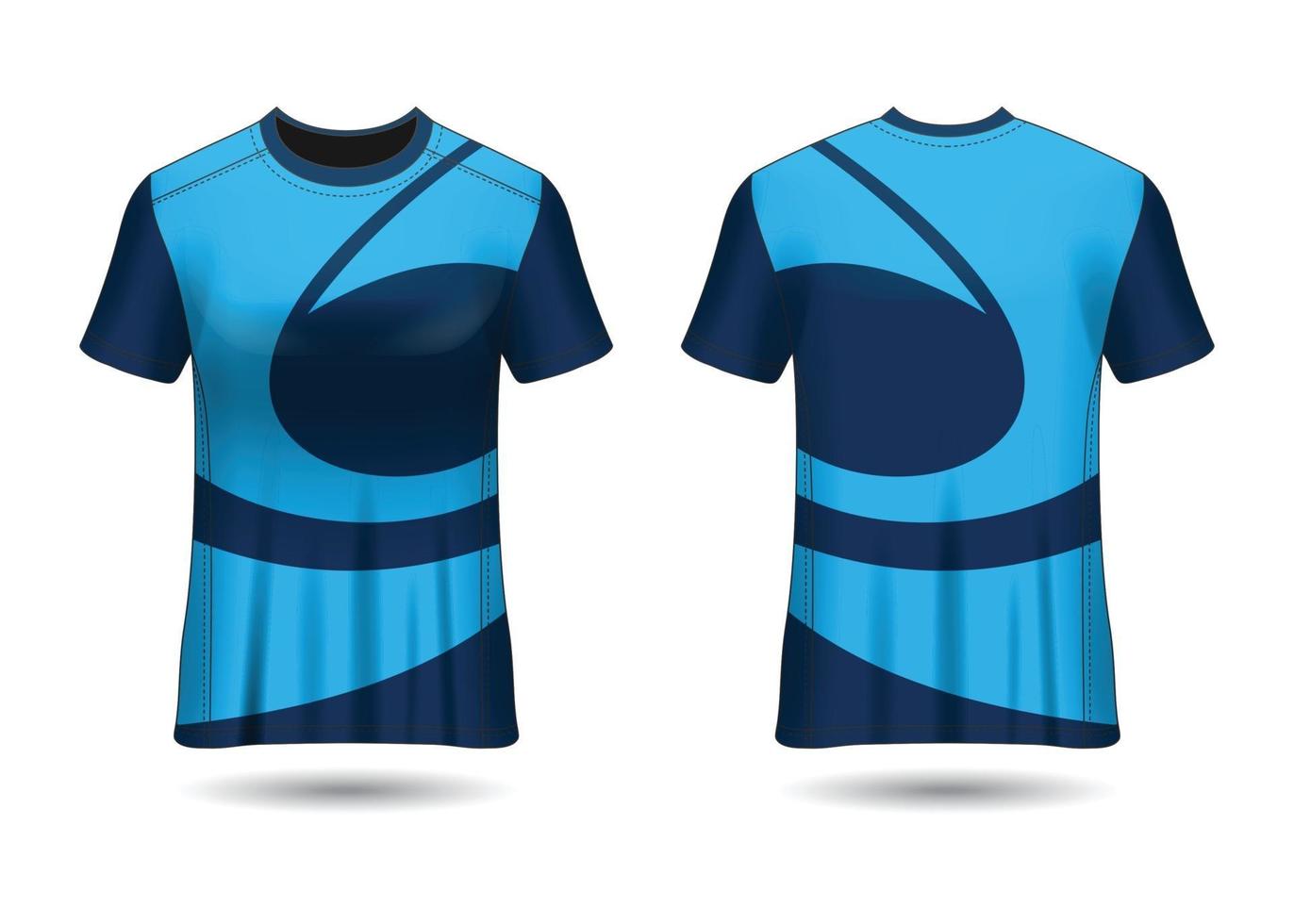 diseño de camiseta deportiva. maillot de carreras. vista frontal y trasera uniforme. vector