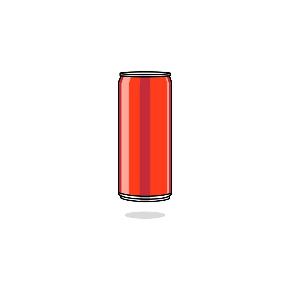 Steel can of drink vector illustration