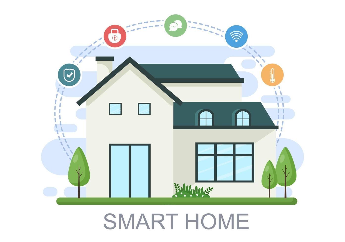 Smart Home Technology Vector