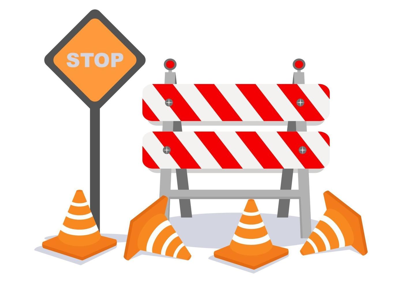 Under Construction With Symbol Background Vector