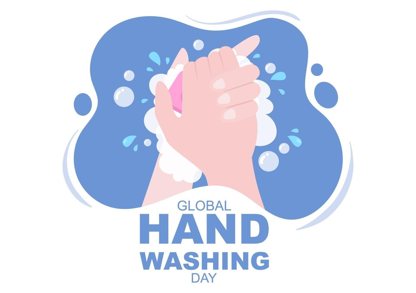 Washing Hands For Prevent Covid 19 Vector