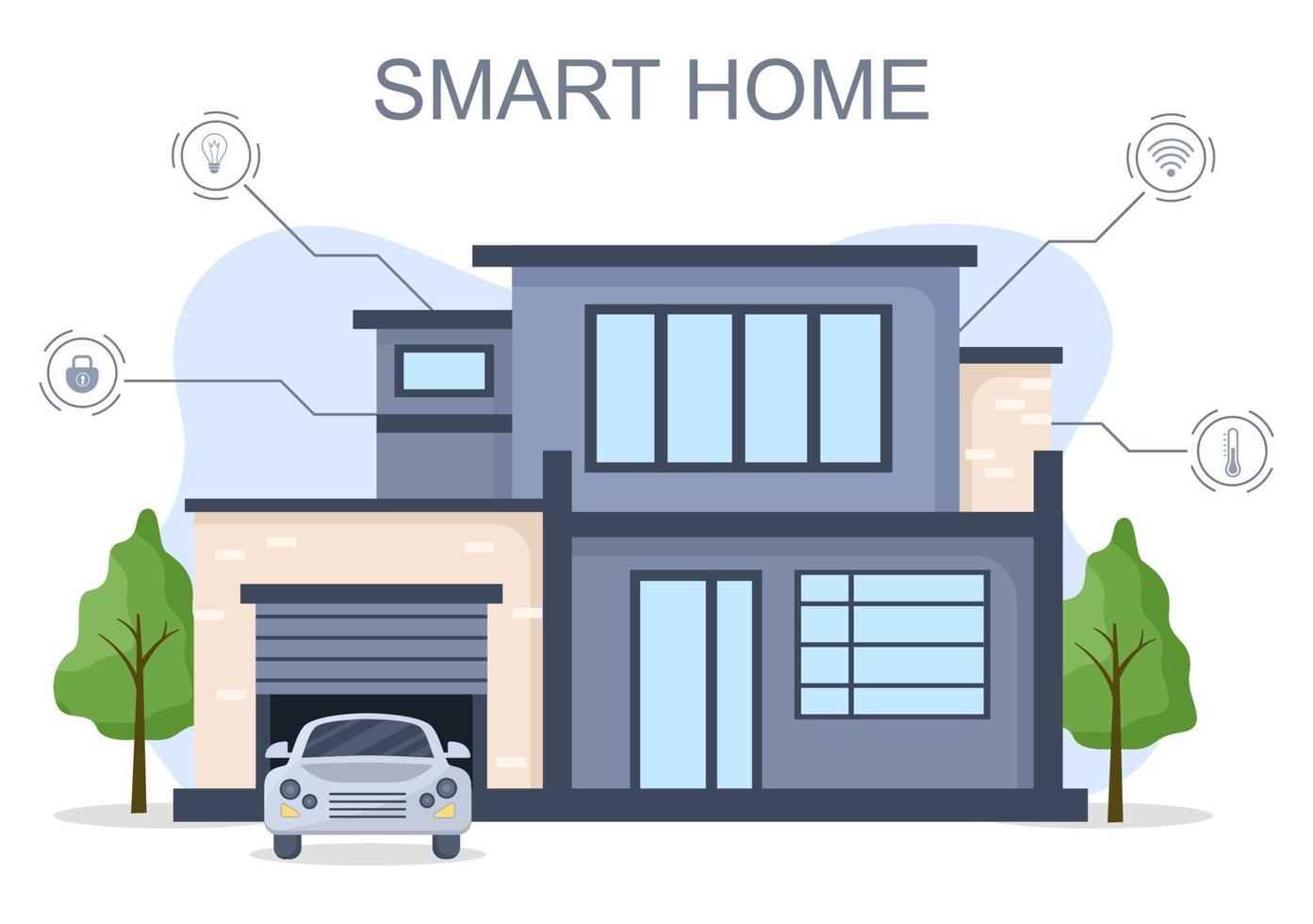 Smart Home Technology Vector