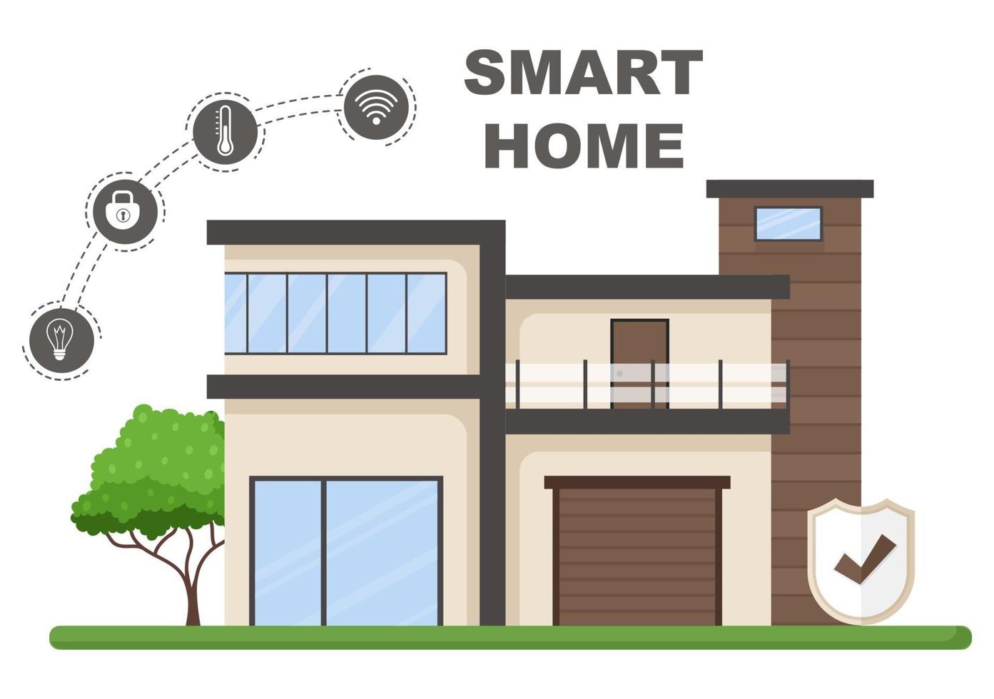 Smart Home Technology Vector