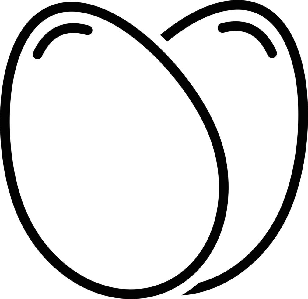 Line icon for eggs vector