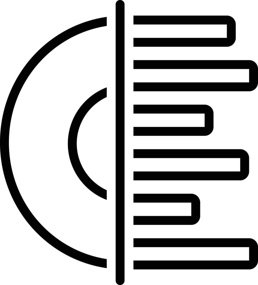 Line icon for record vector