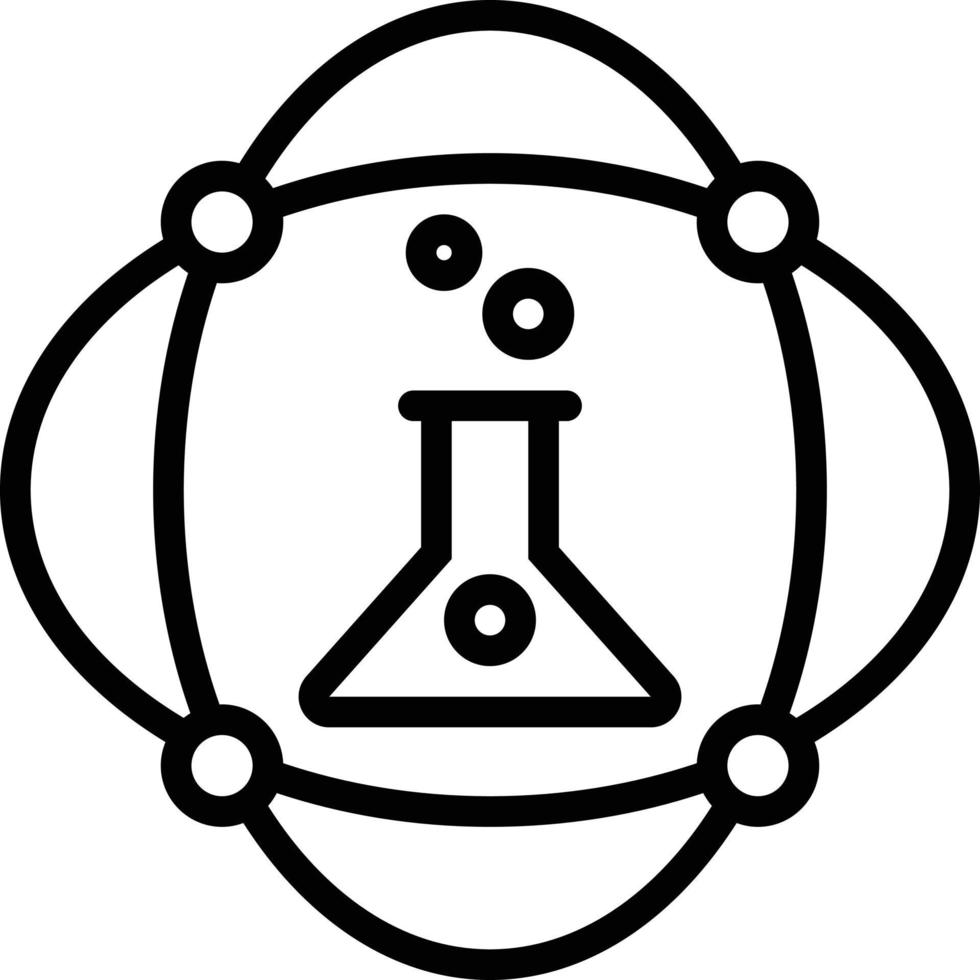 Line icon for science vector