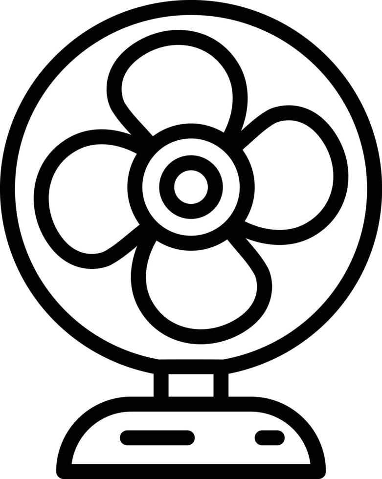 Line icon for fan vector