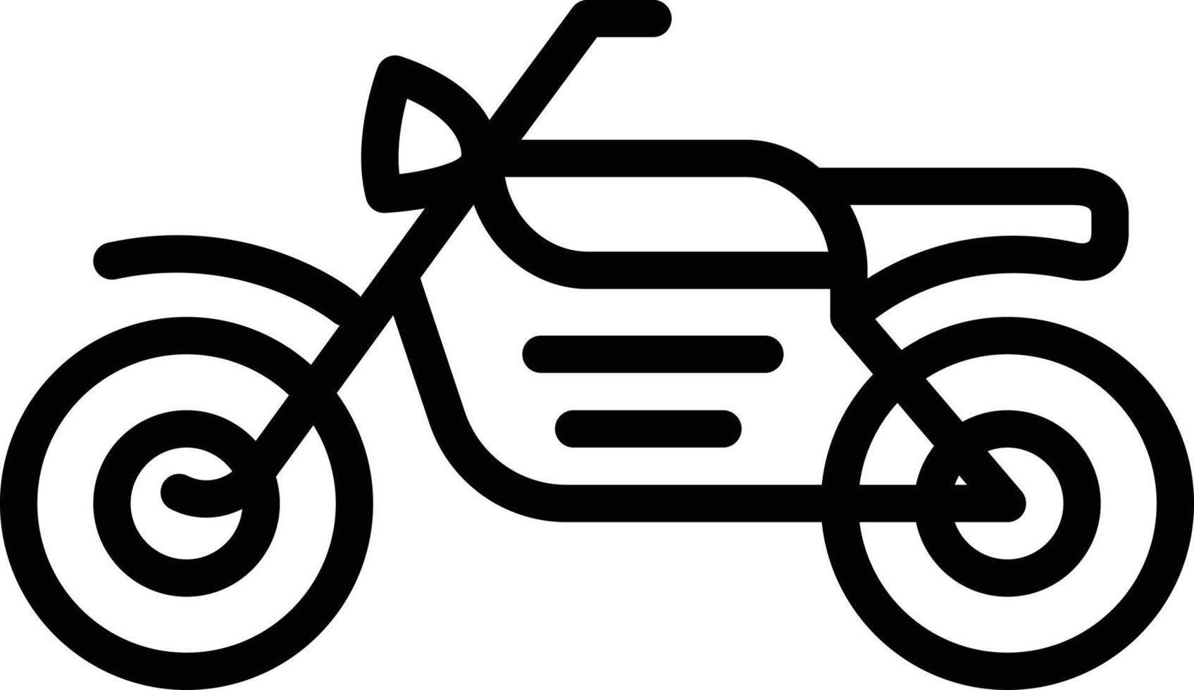 Line icon for motorcycle vector