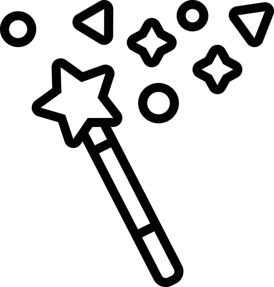 Line icon for magic vector