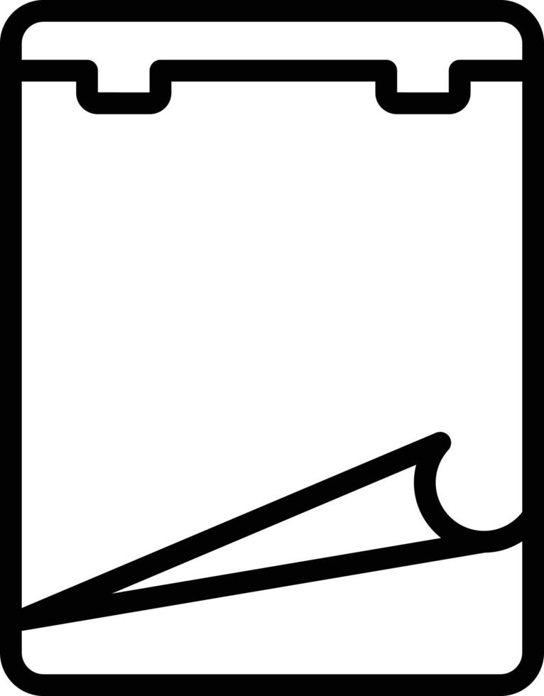 Line icon for note vector