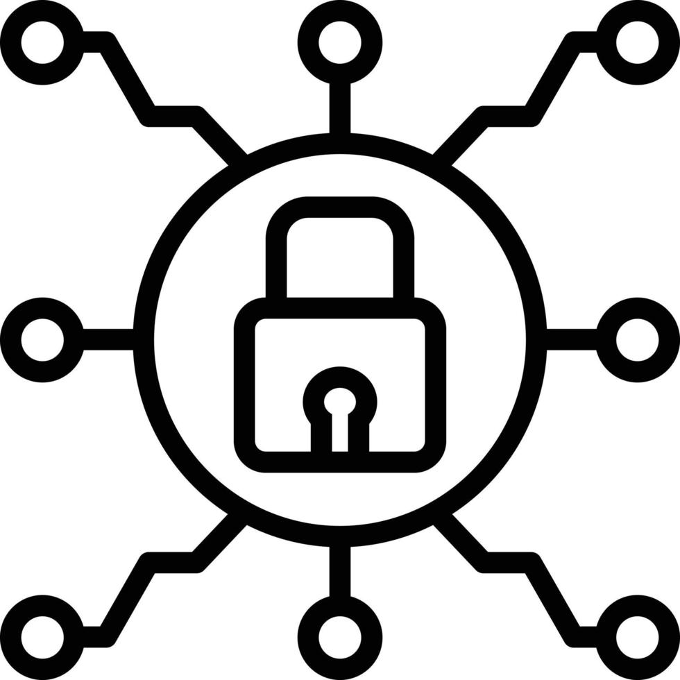 Line icon for secure connection 3283722 Vector Art at Vecteezy