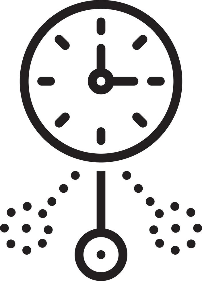 Line icon for oscillate vector