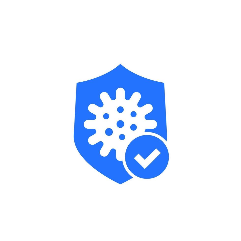 antibacterial protection icon, antiseptic vector