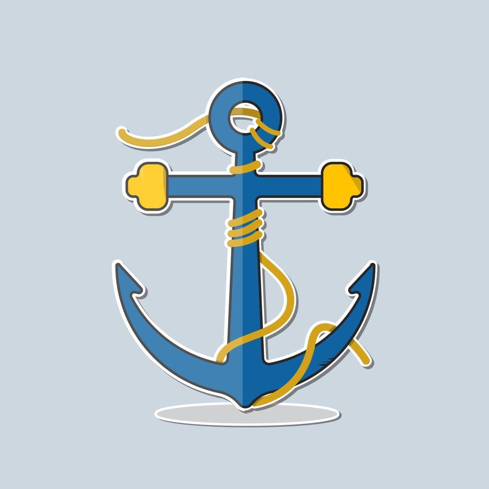 Anchor in flat image style. Premium Vectorr vector