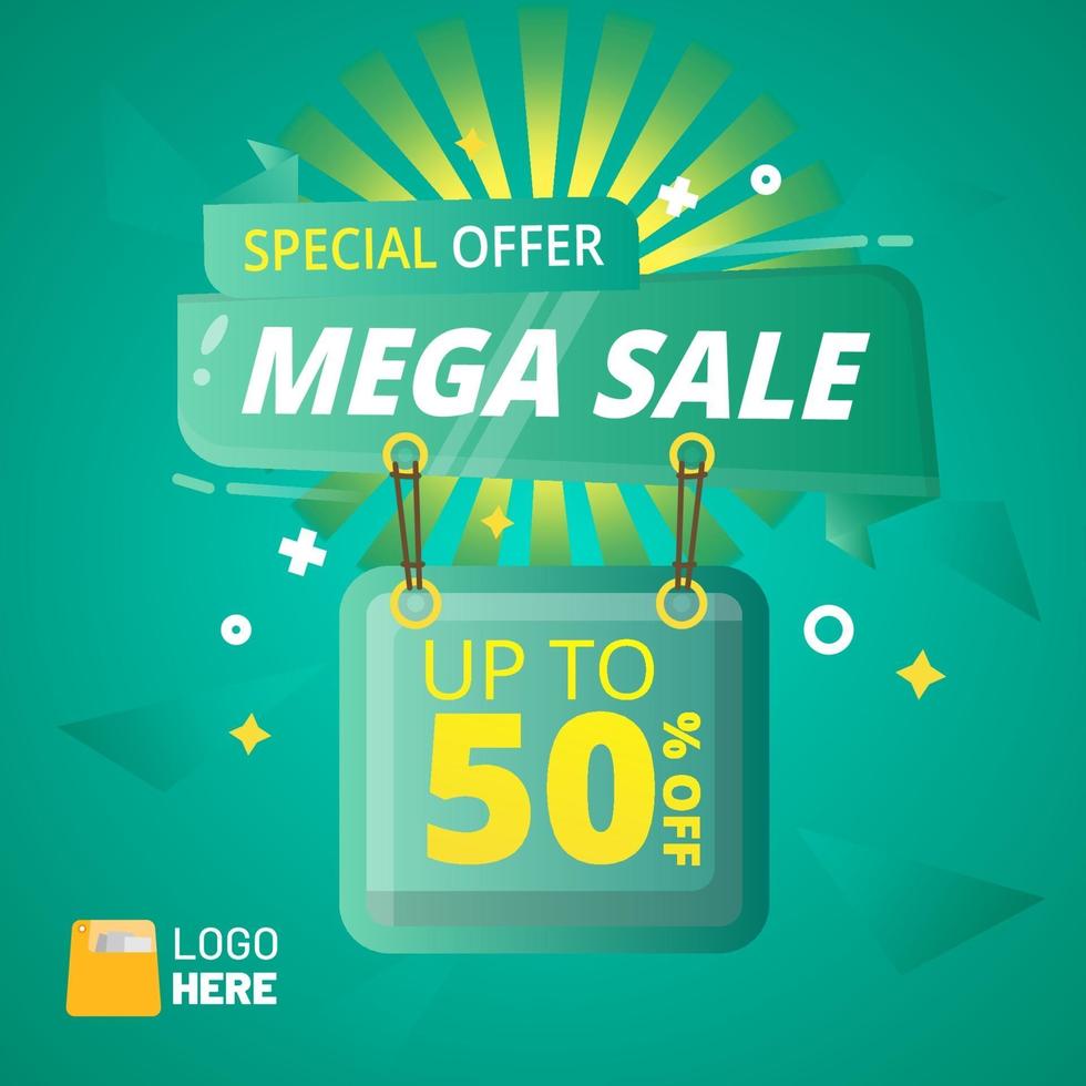 Special Offer Mega Sale Banner vector