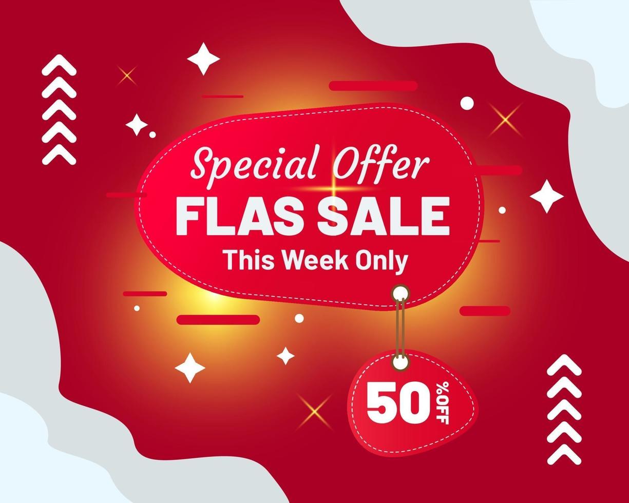 Special Offer Flash Sale Banner vector