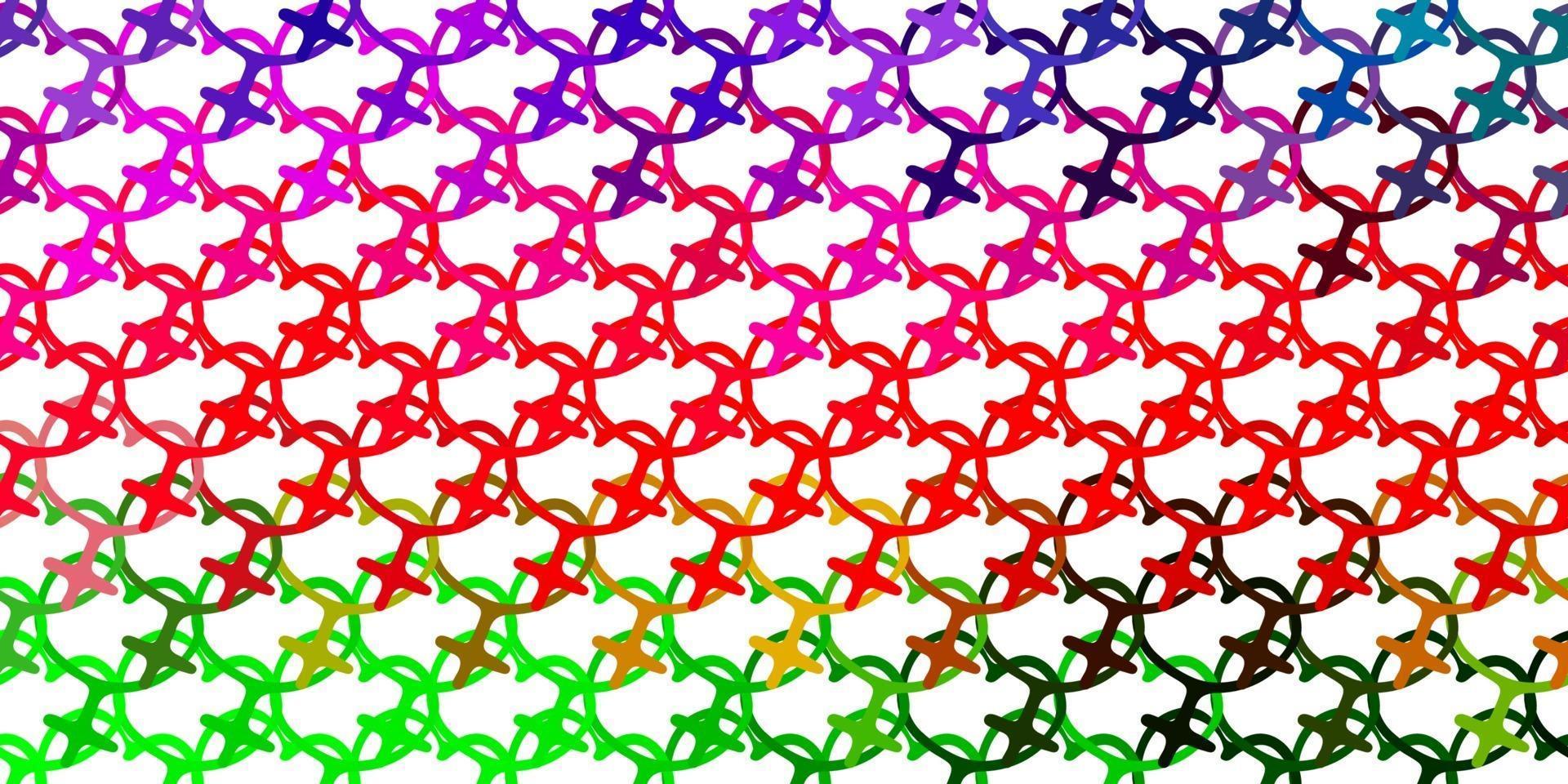 Light Pink, Green vector texture with women's rights symbols.