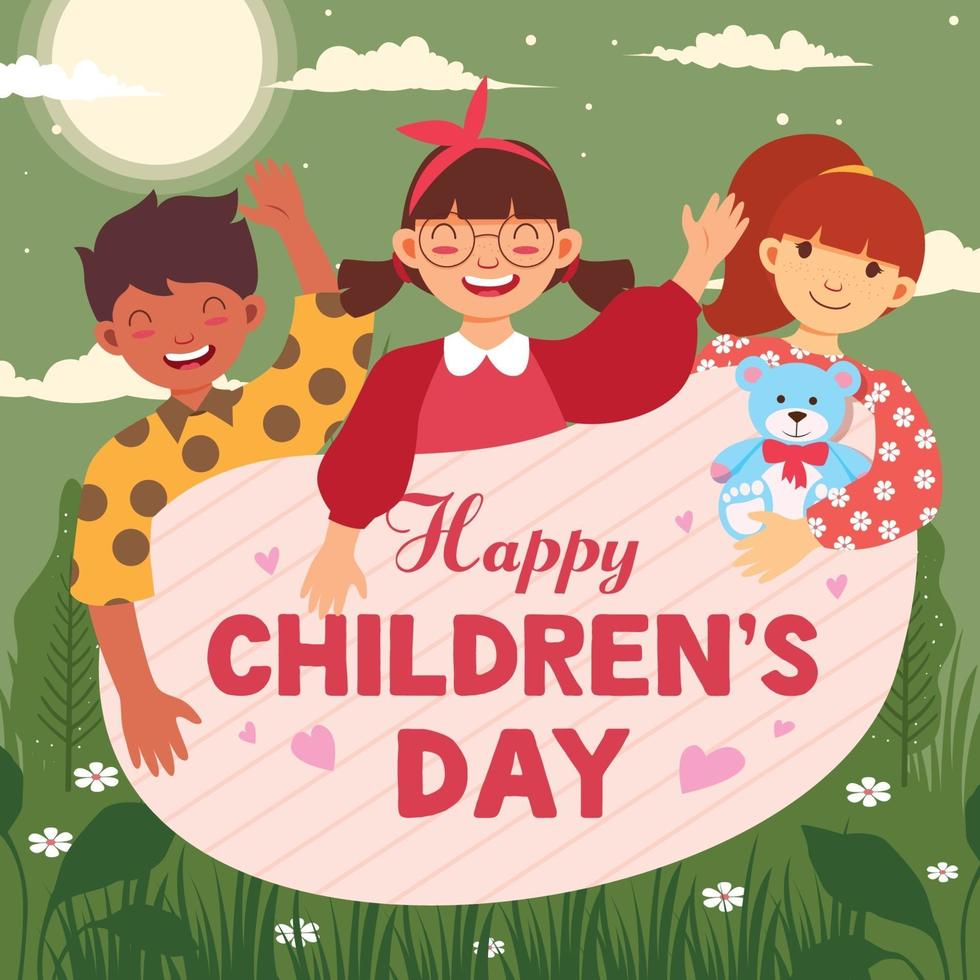 Happy Children's Day Concept vector