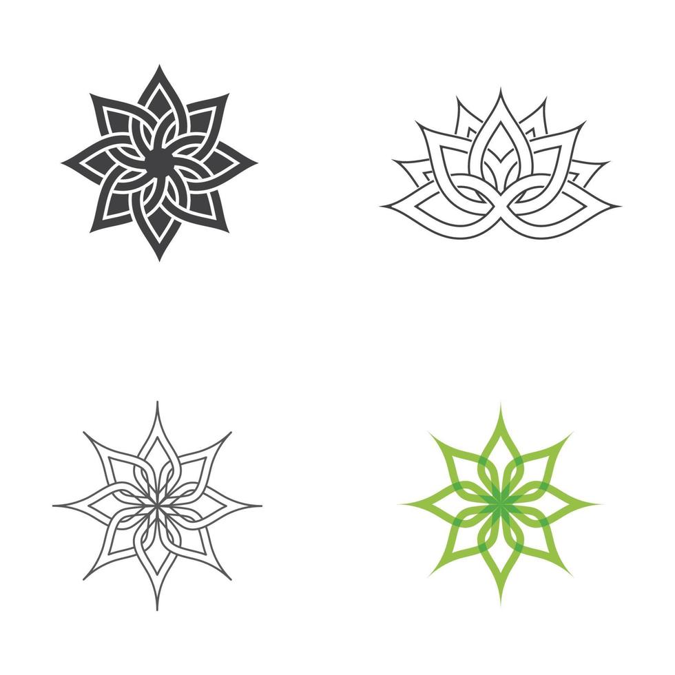 Beauty flower vector icon