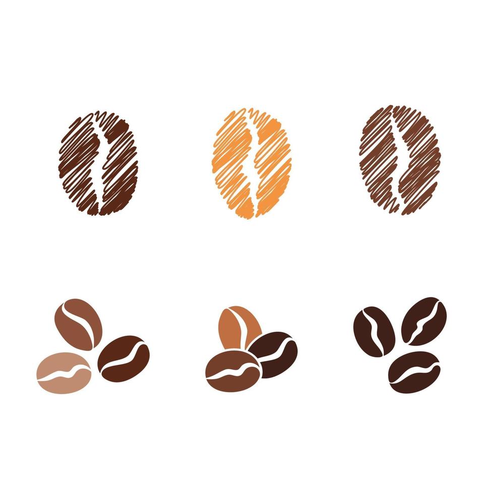 coffee bean icon vector