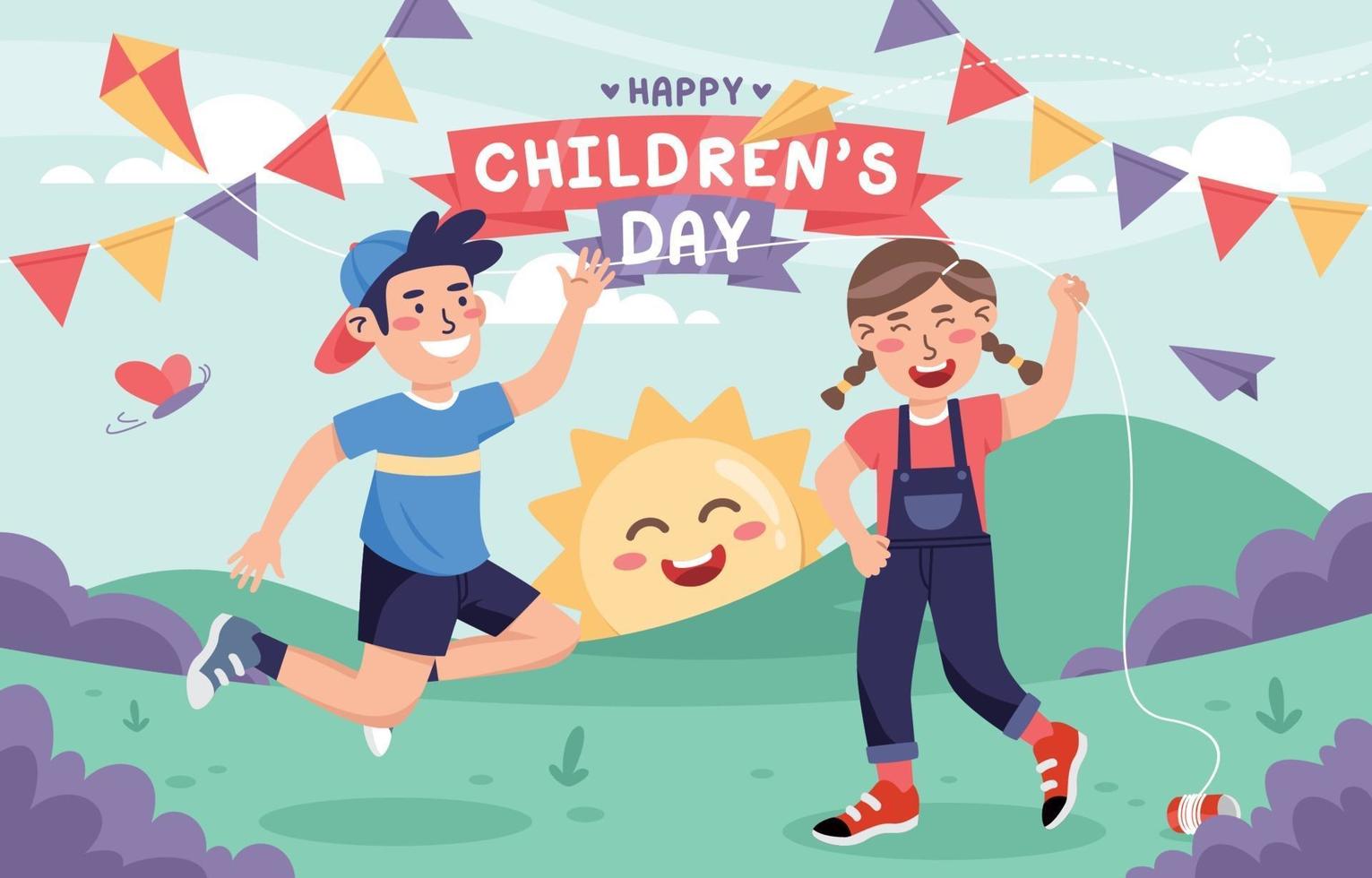 Happy Children's Day Concept vector